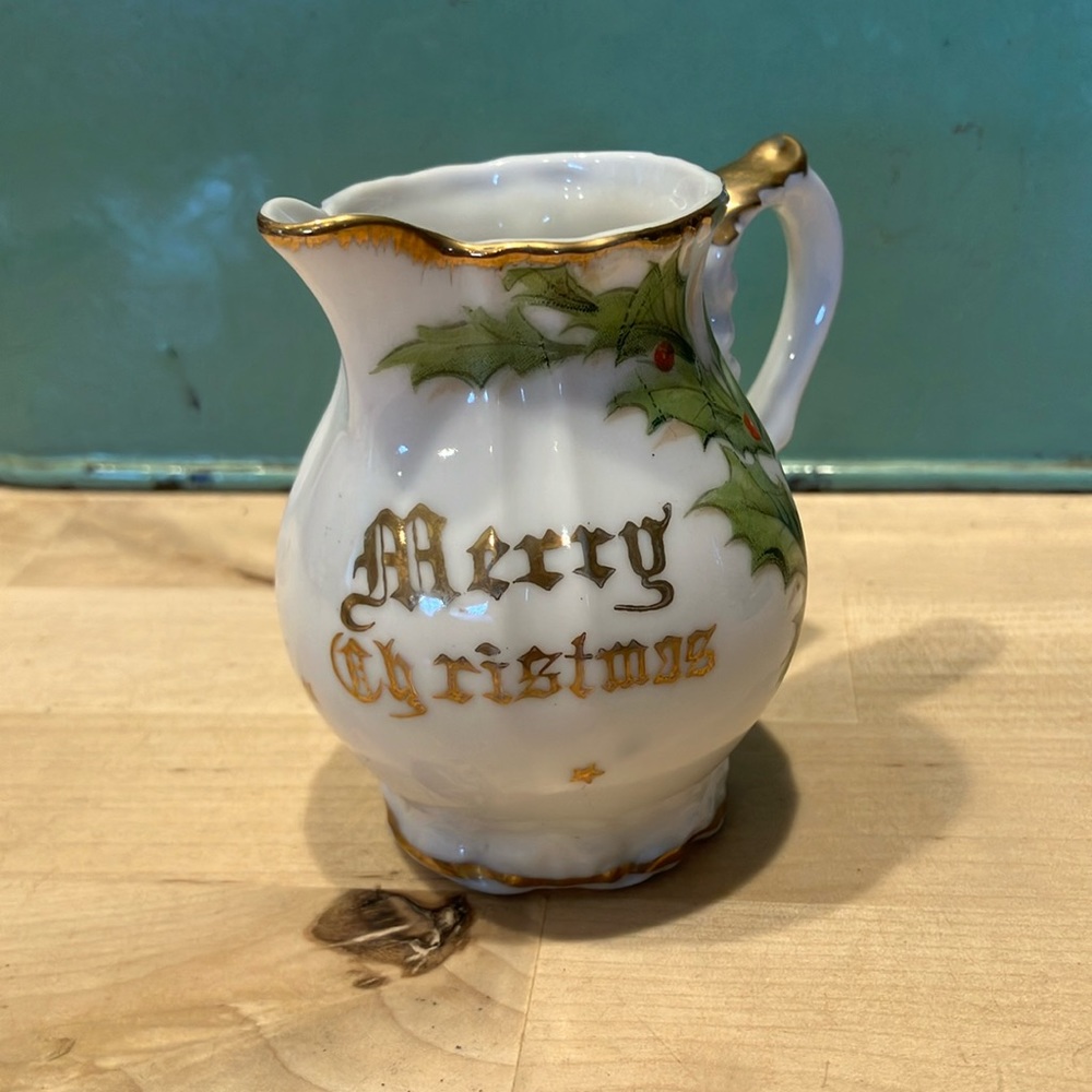 Merry Christmas Pitcher - Fine China